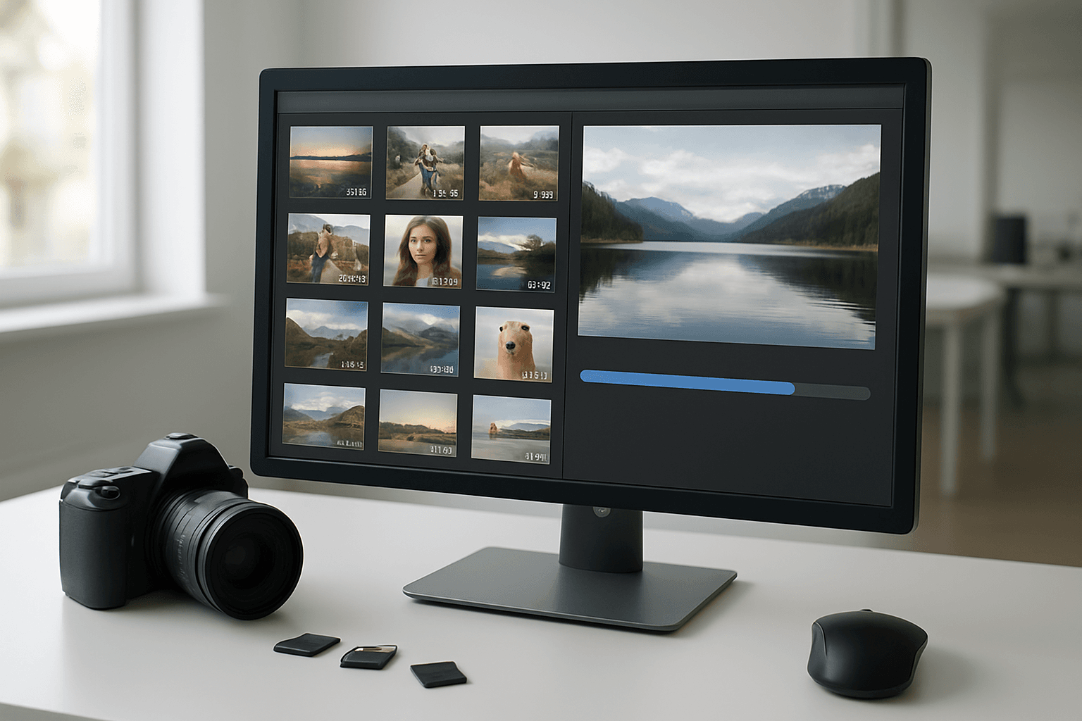 Optimized website images improving page loading speed