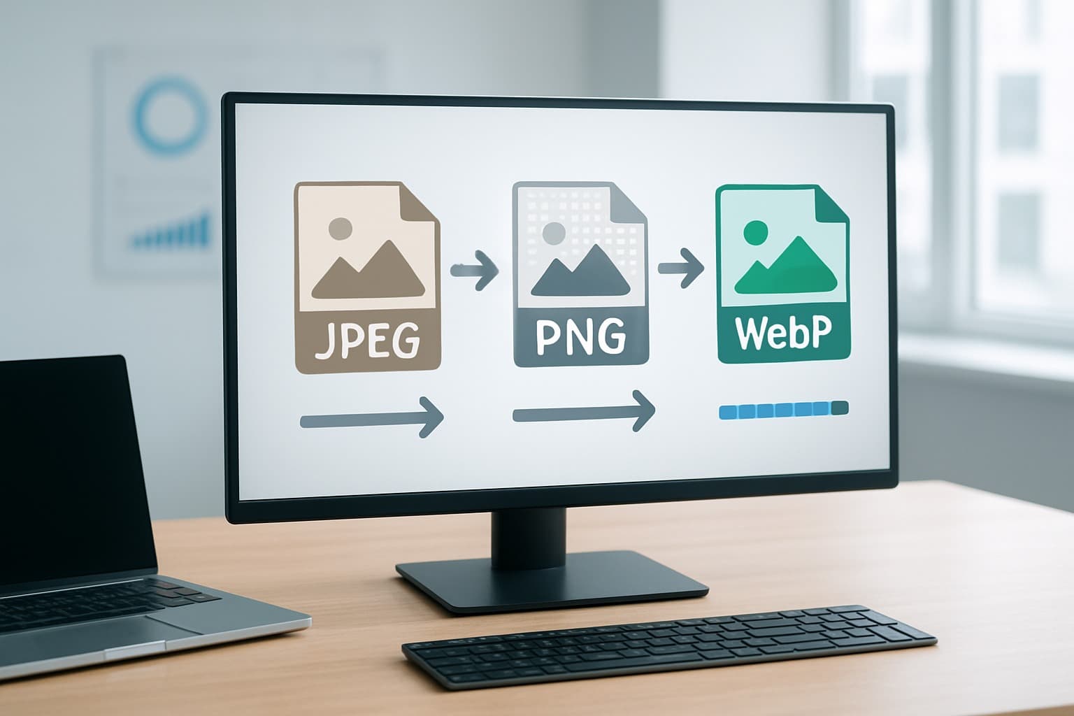 Comparison of image formats WebP JPEG PNG and AVIF for website performance