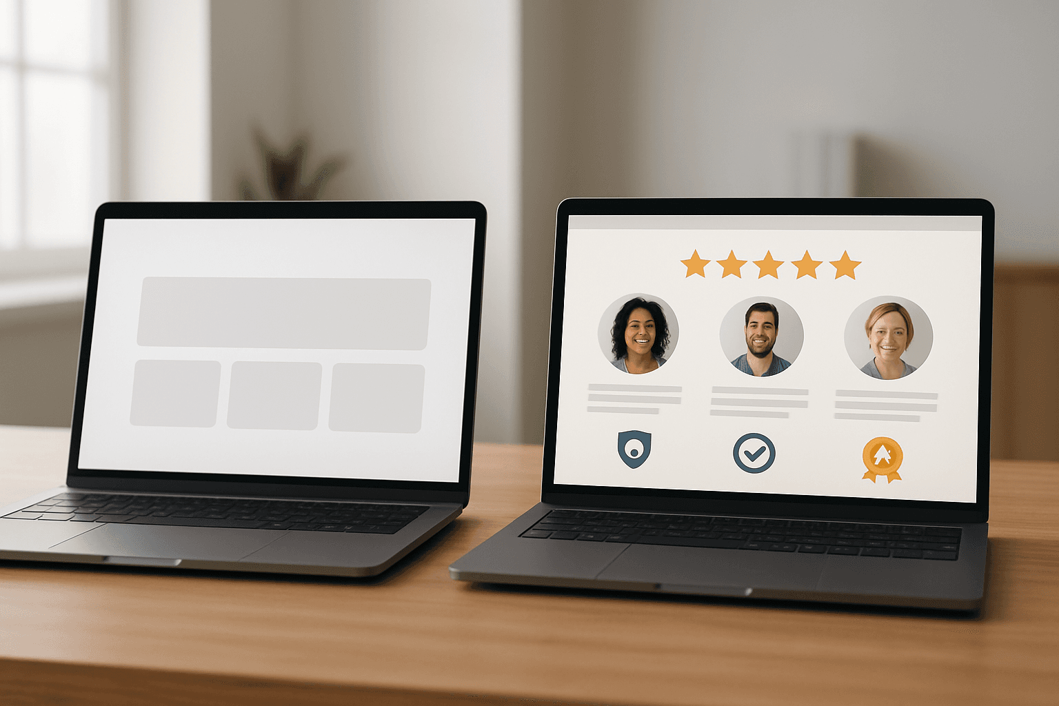 Missing trust signals and social proof lowering website conversions