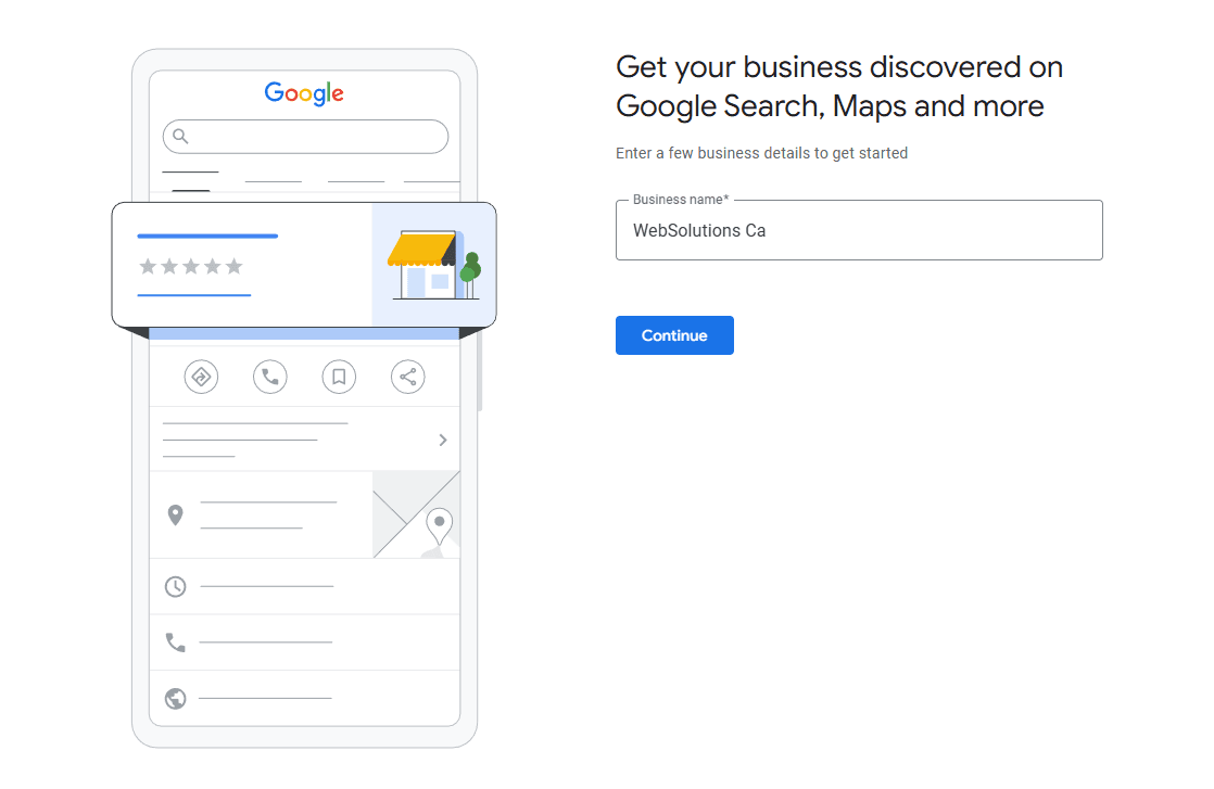 gmb business name screen