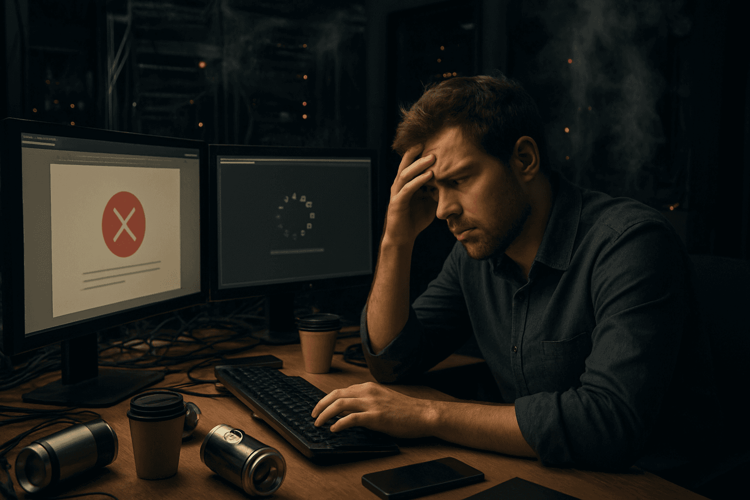 Technical website performance issues causing visitors to leave before converting