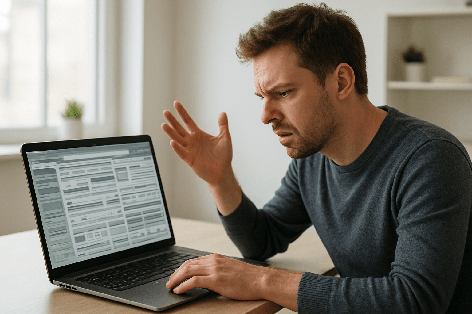 Poor website navigation and user experience preventing visitor conversions