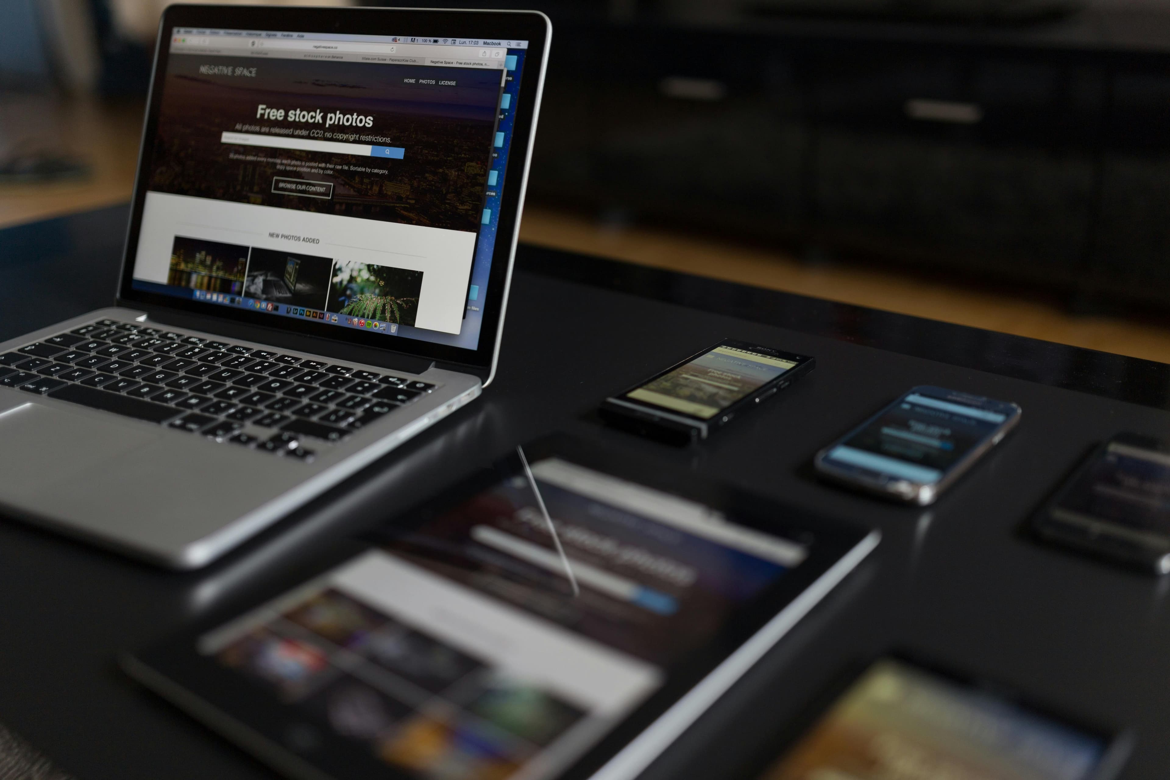 websites are shown in different devices