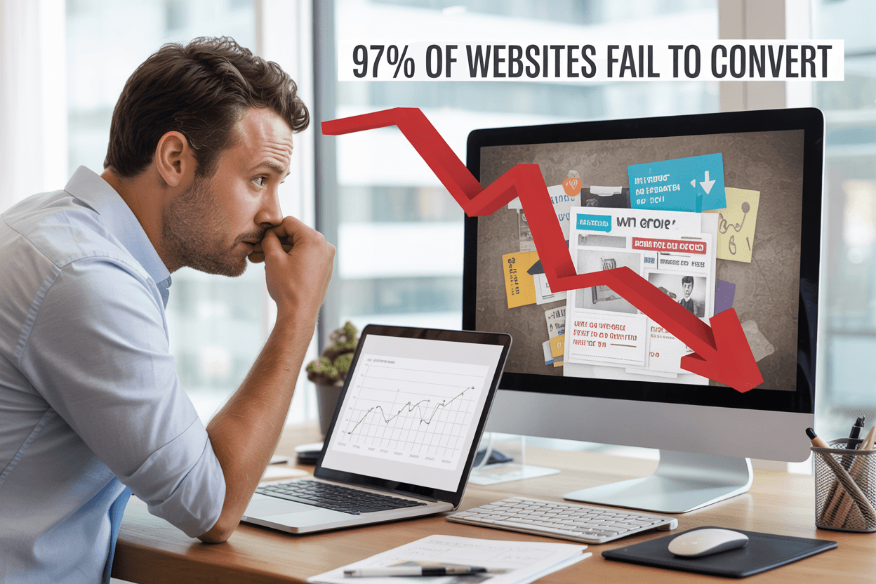 why websites fail to convert visitors into customers
