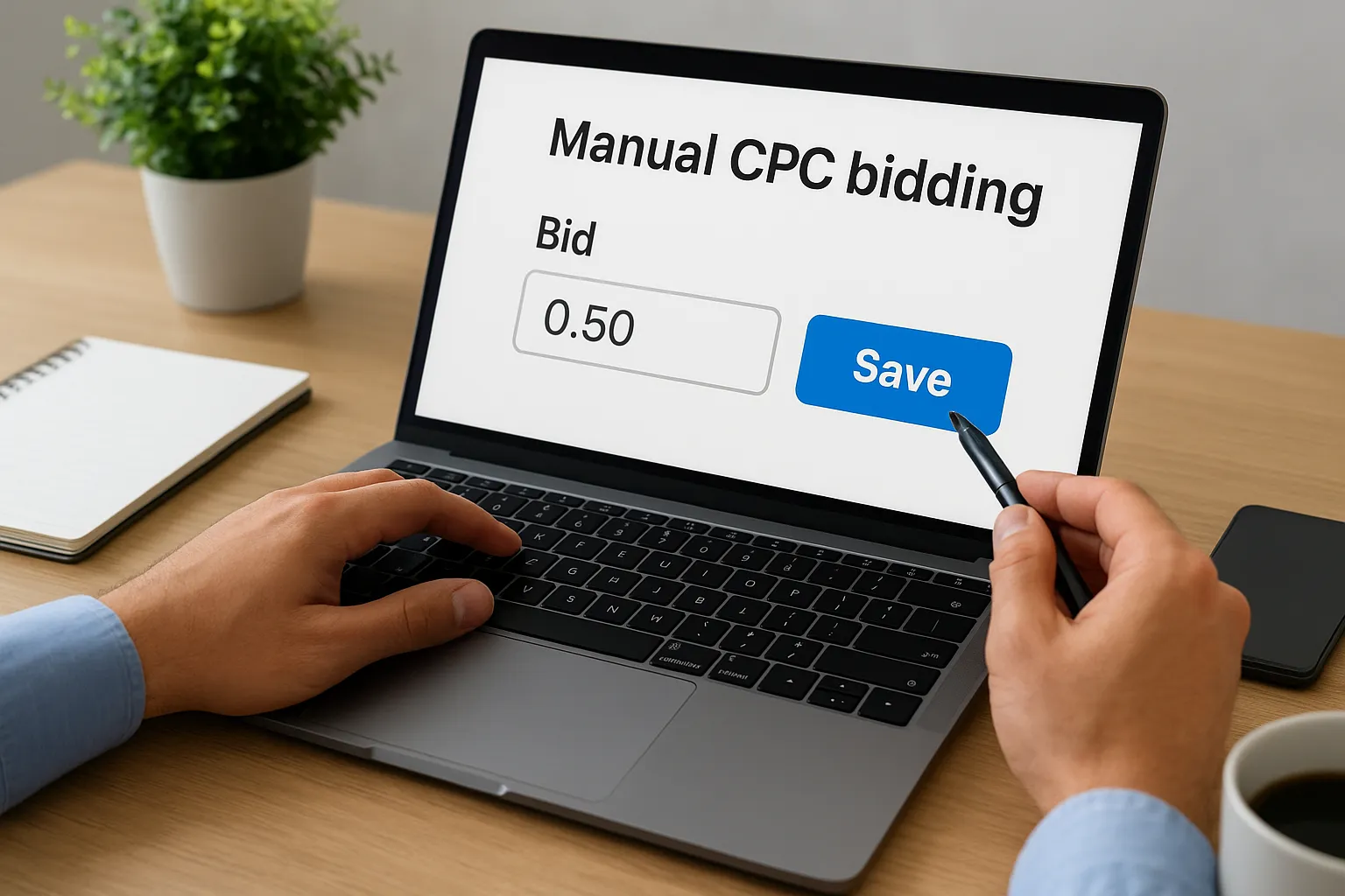 1. Manual CPC bidding