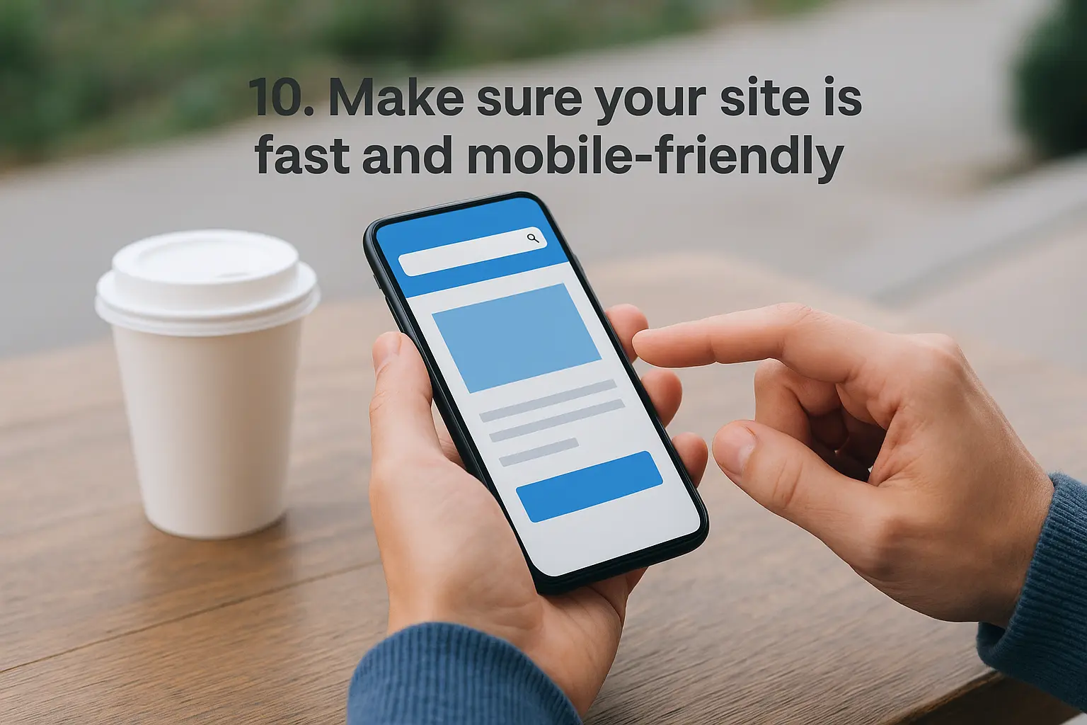 10. Make sure your site is fast and mobile-friendly