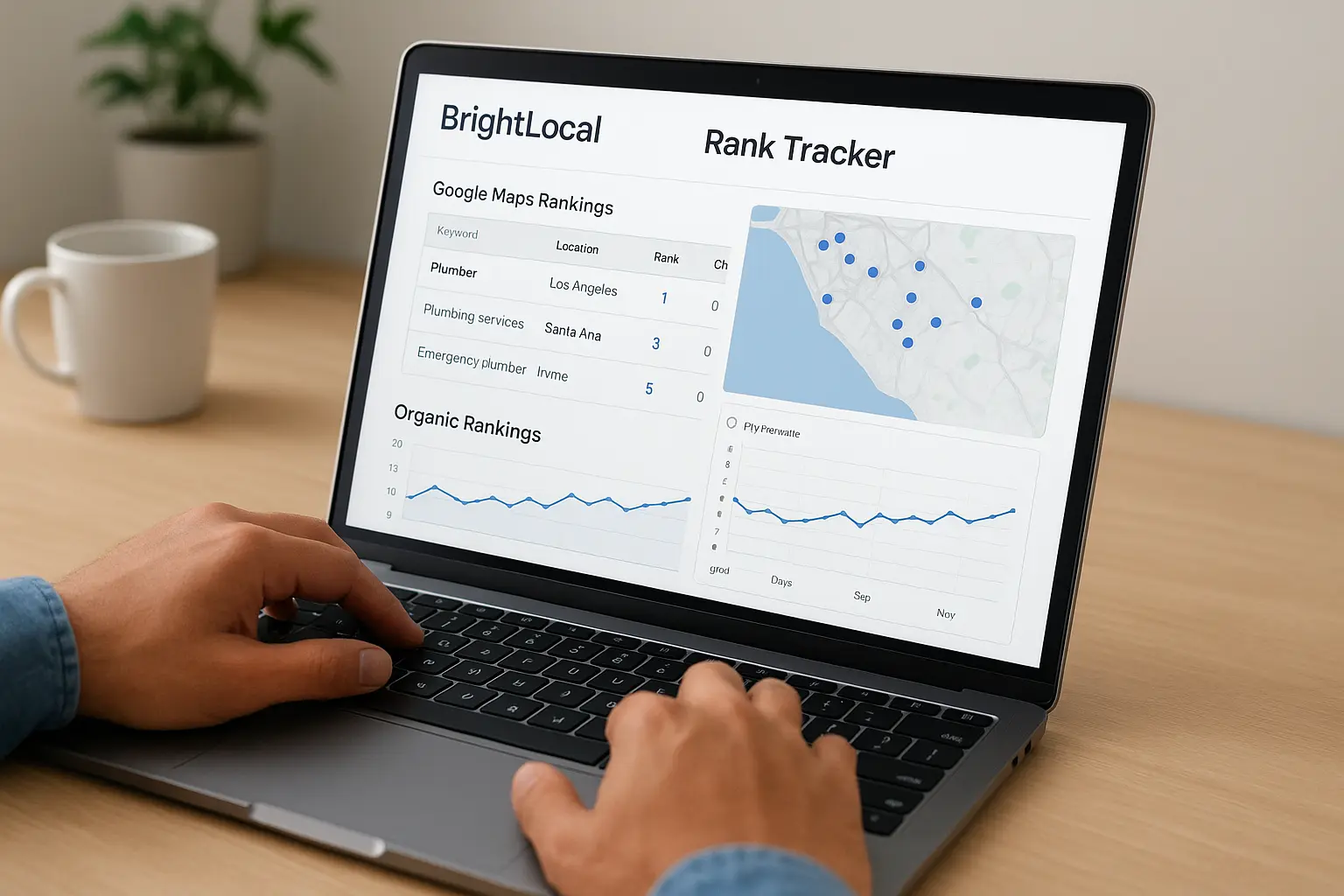 3. BrightLocal rank tracker