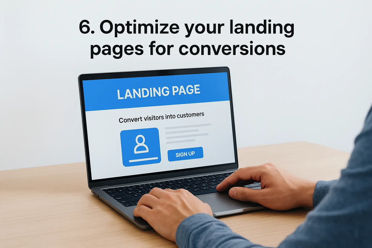 6. Optimize your landing pages for conversions