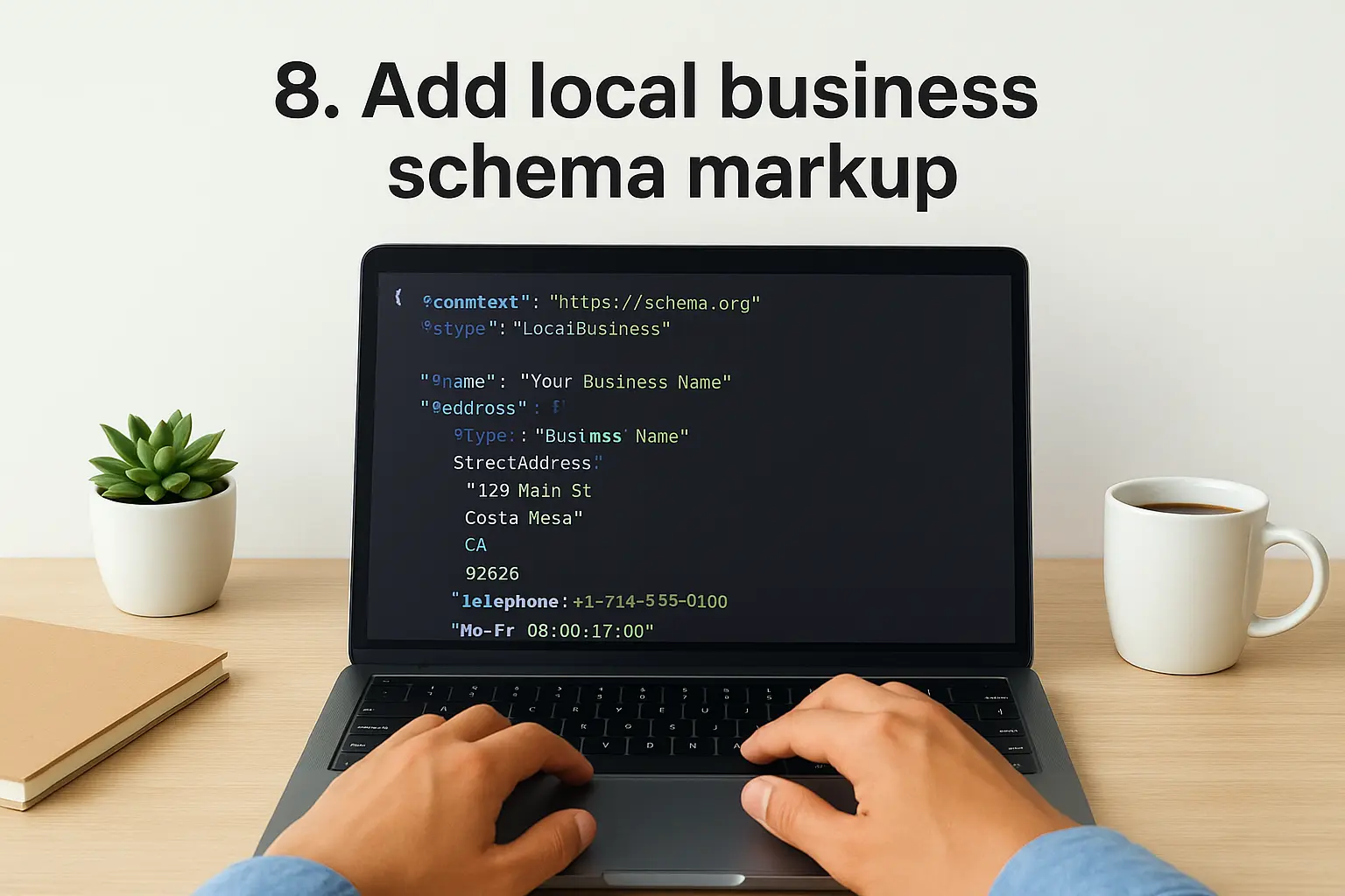 8. Add local business schema markup