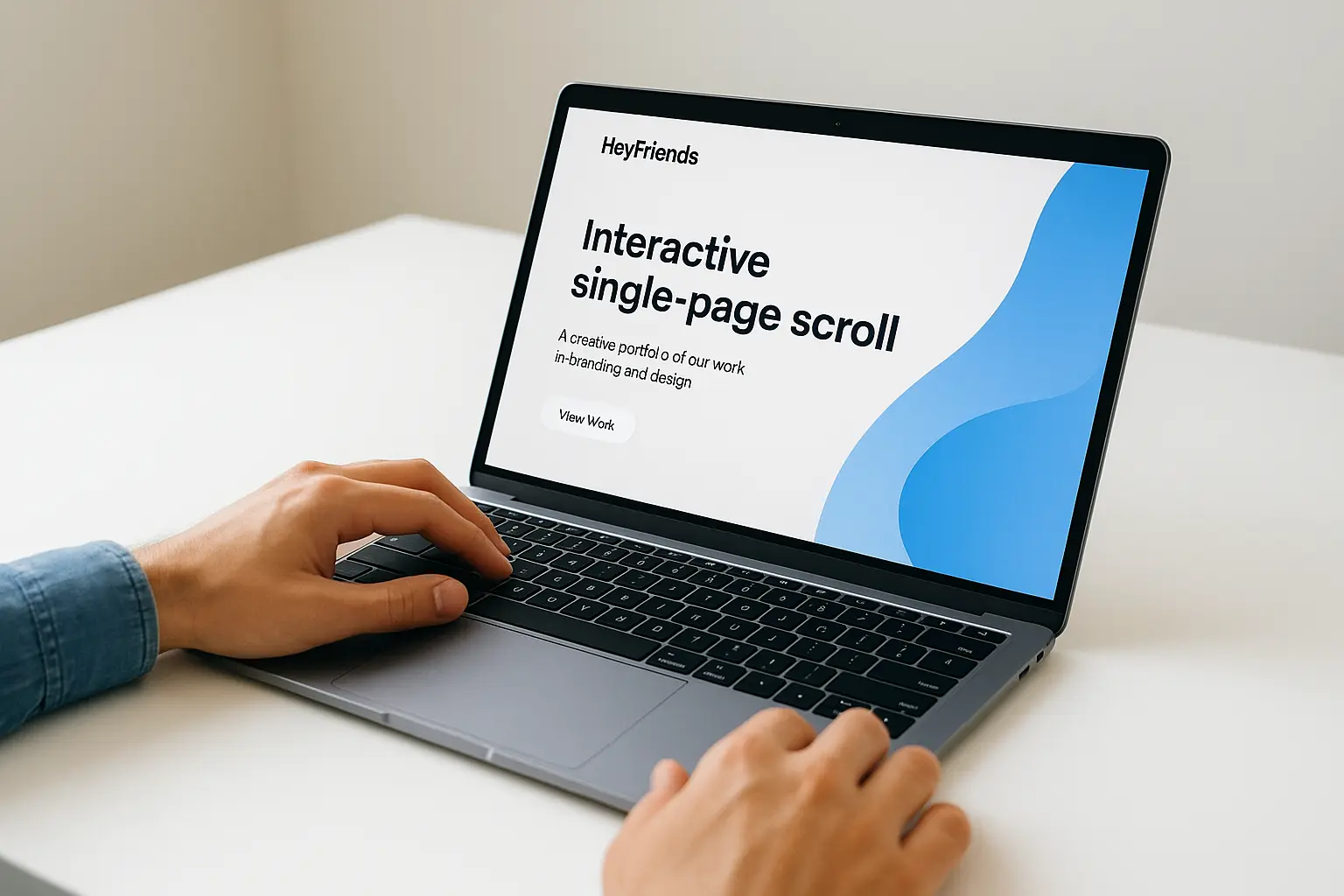 9. HeyFriends' interactive single-page scroll