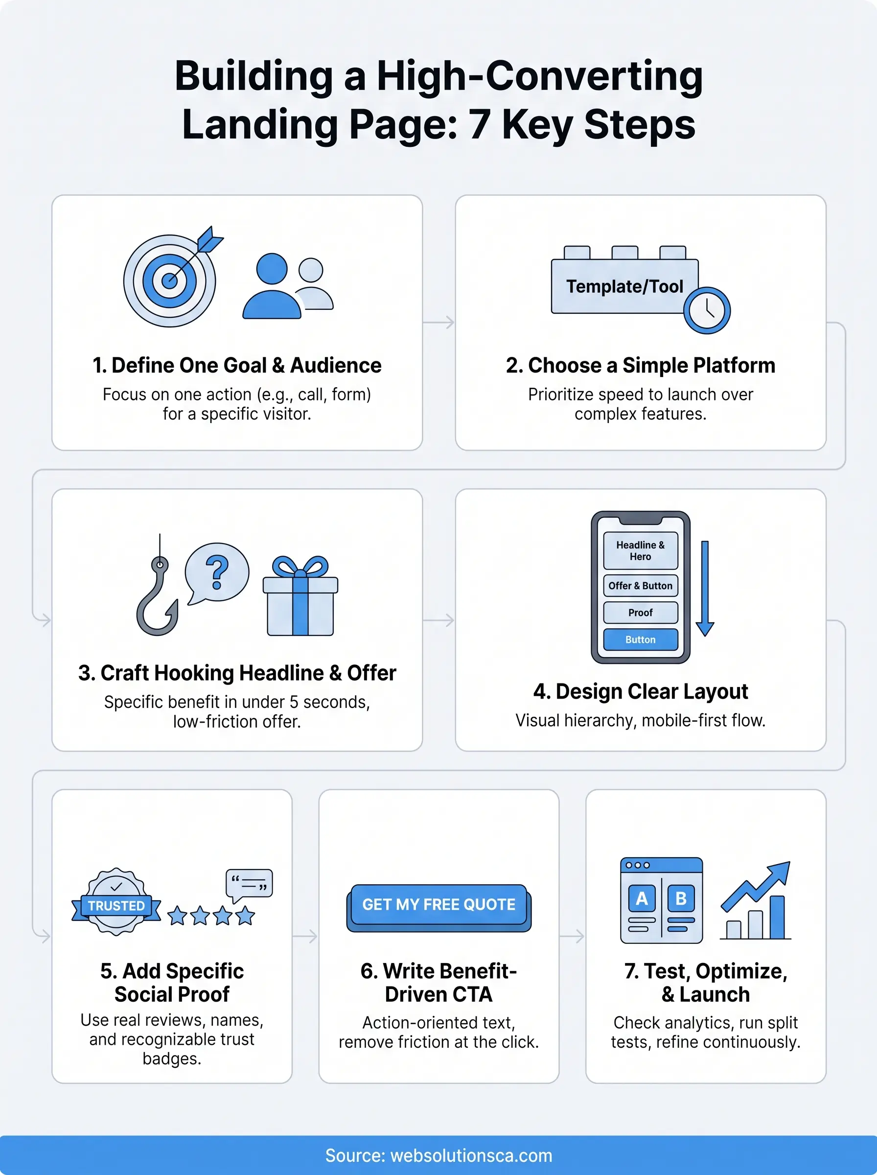 design landing page infographic