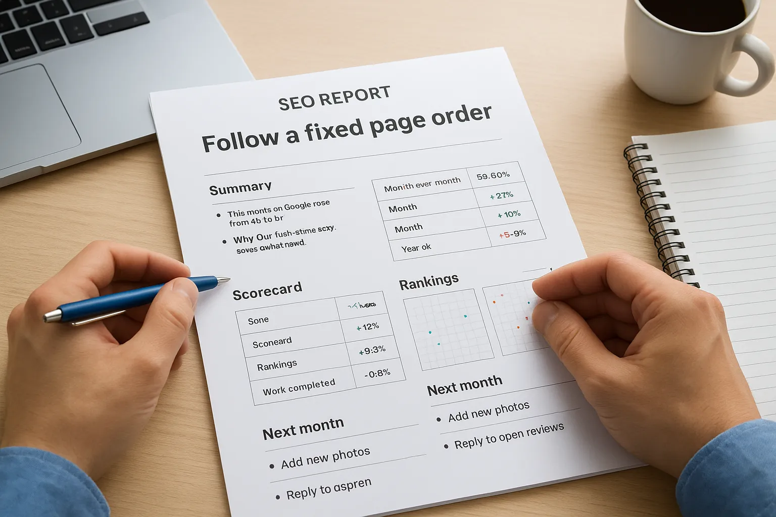 Follow a fixed page order