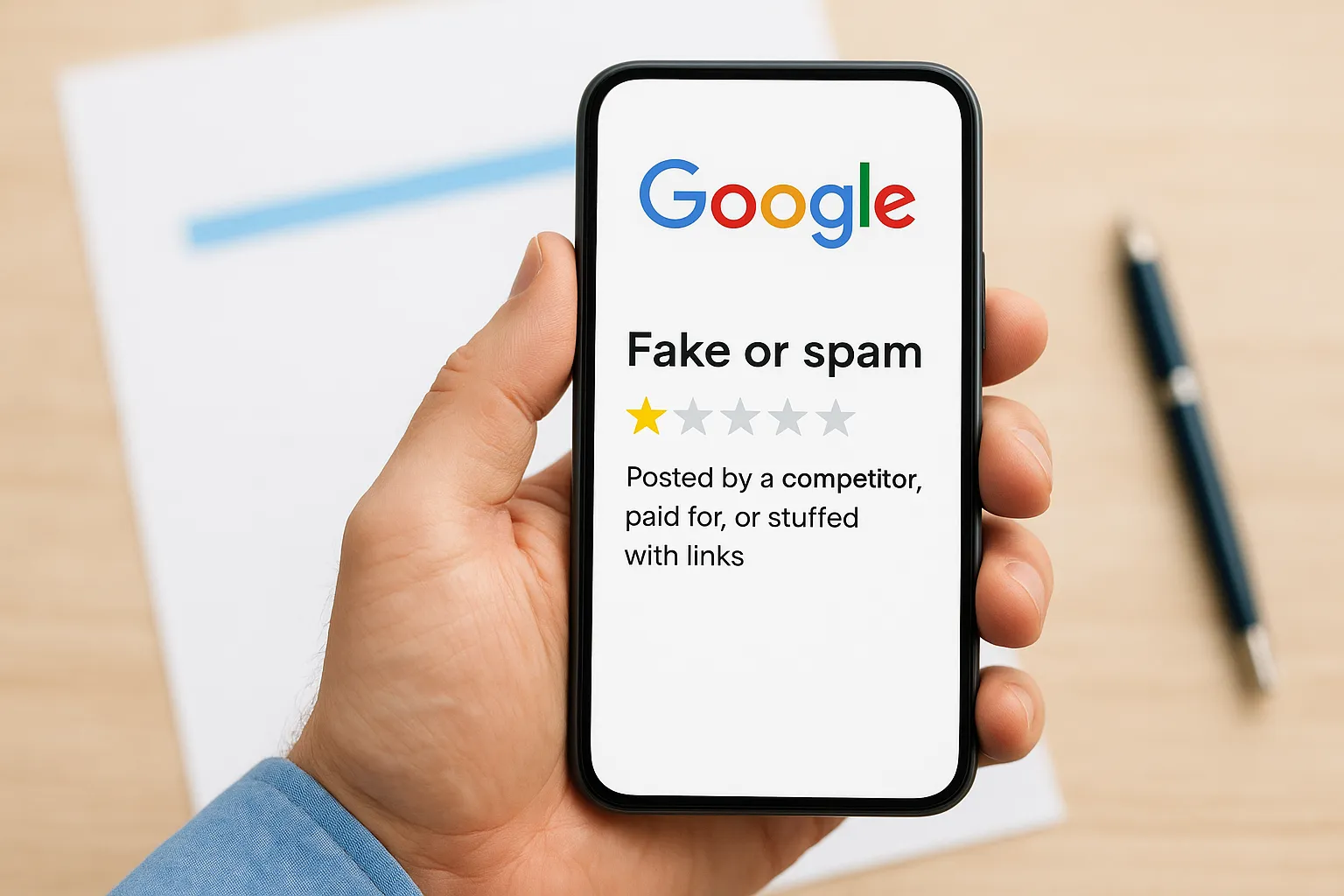 Reviews that break Google's policy