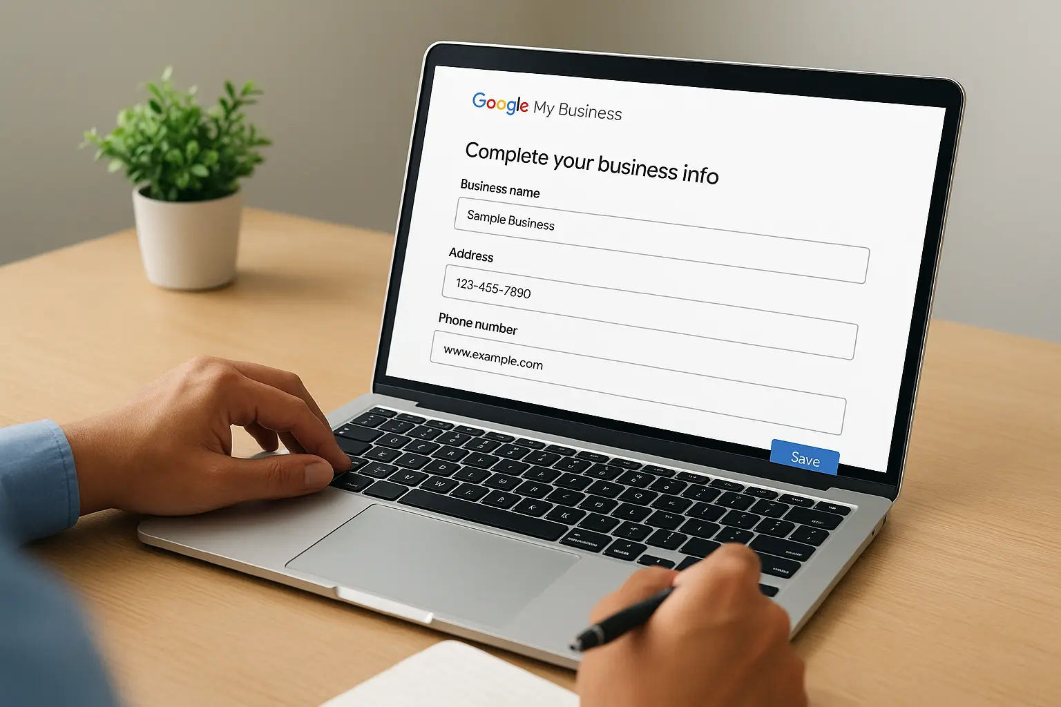Step 2. Complete your info and keep NAP consistent
