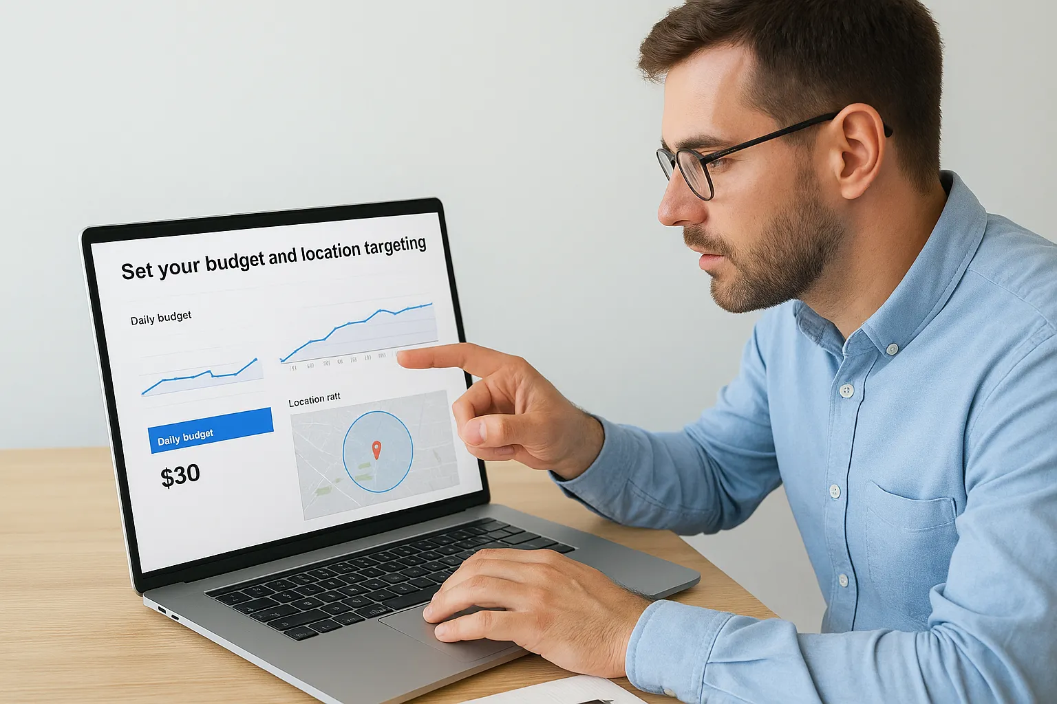 Step 2. Set your budget and location targeting