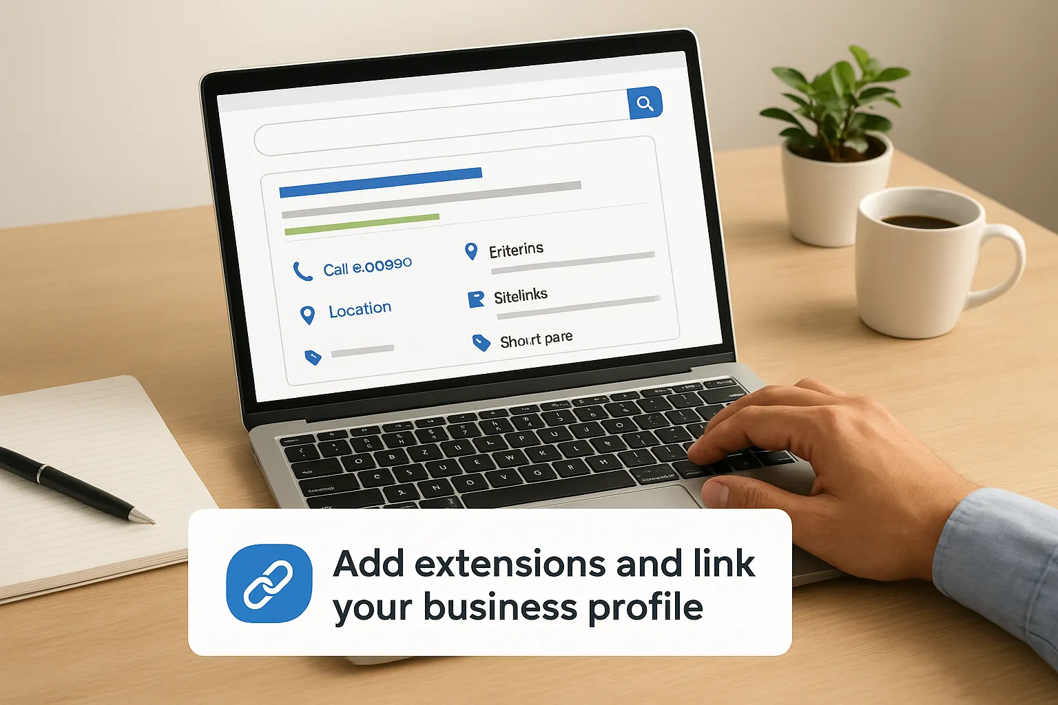 Step 4. Add extensions and link your business profile