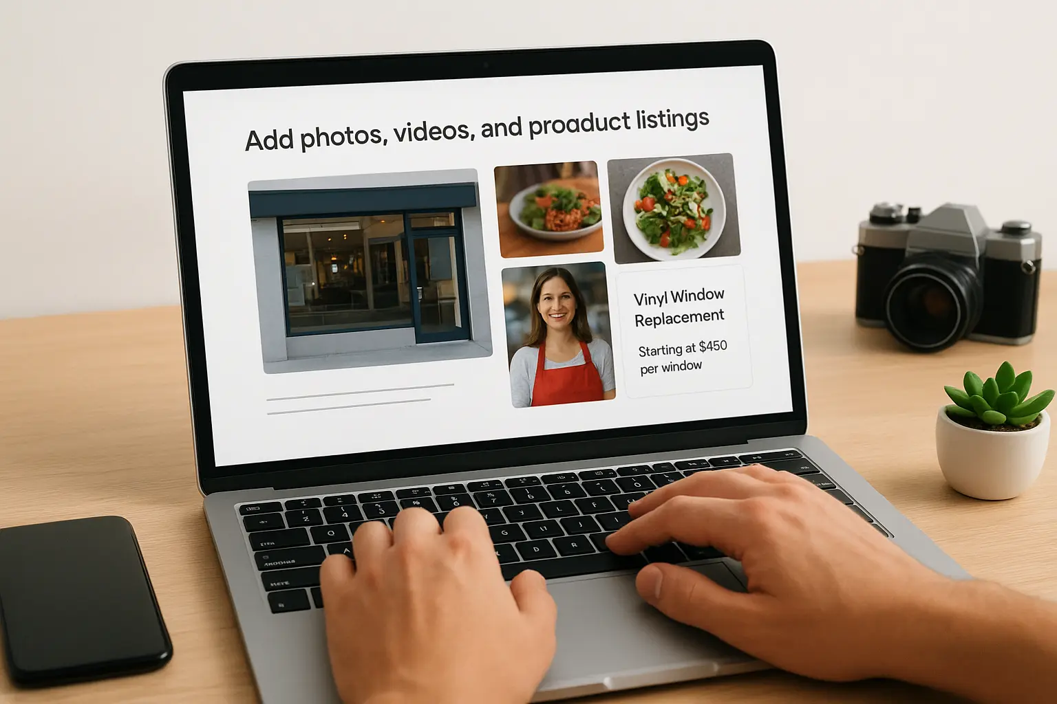 Step 4. Add photos, videos, and product listings