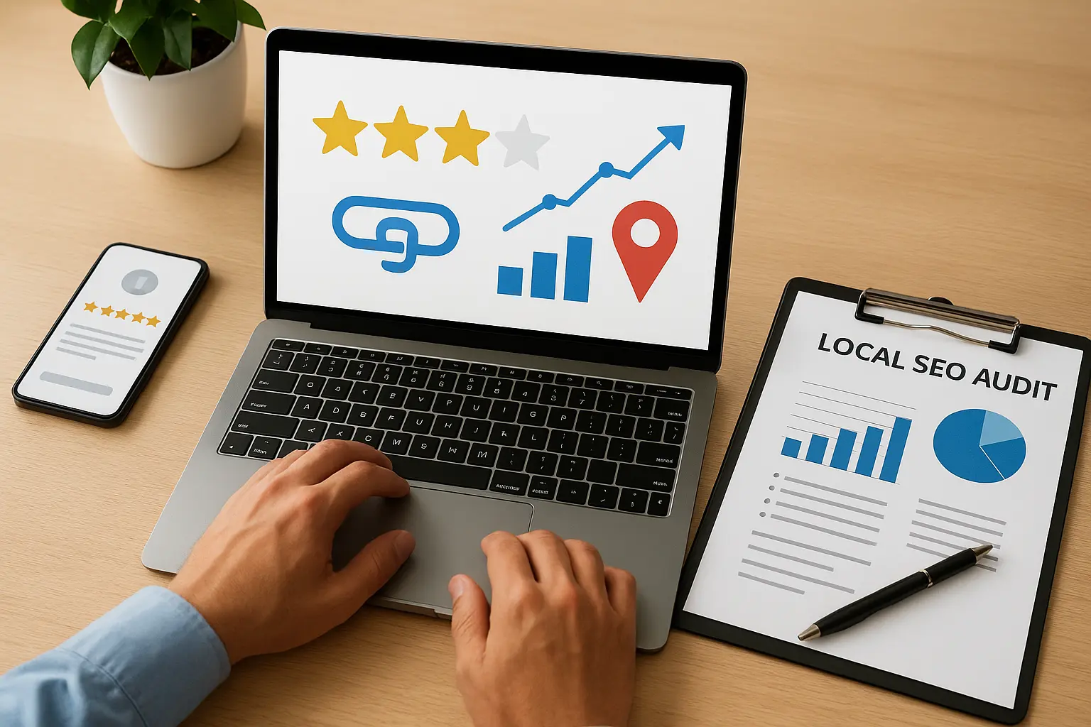 Step 4. Analyze reviews, backlinks, and local rankings