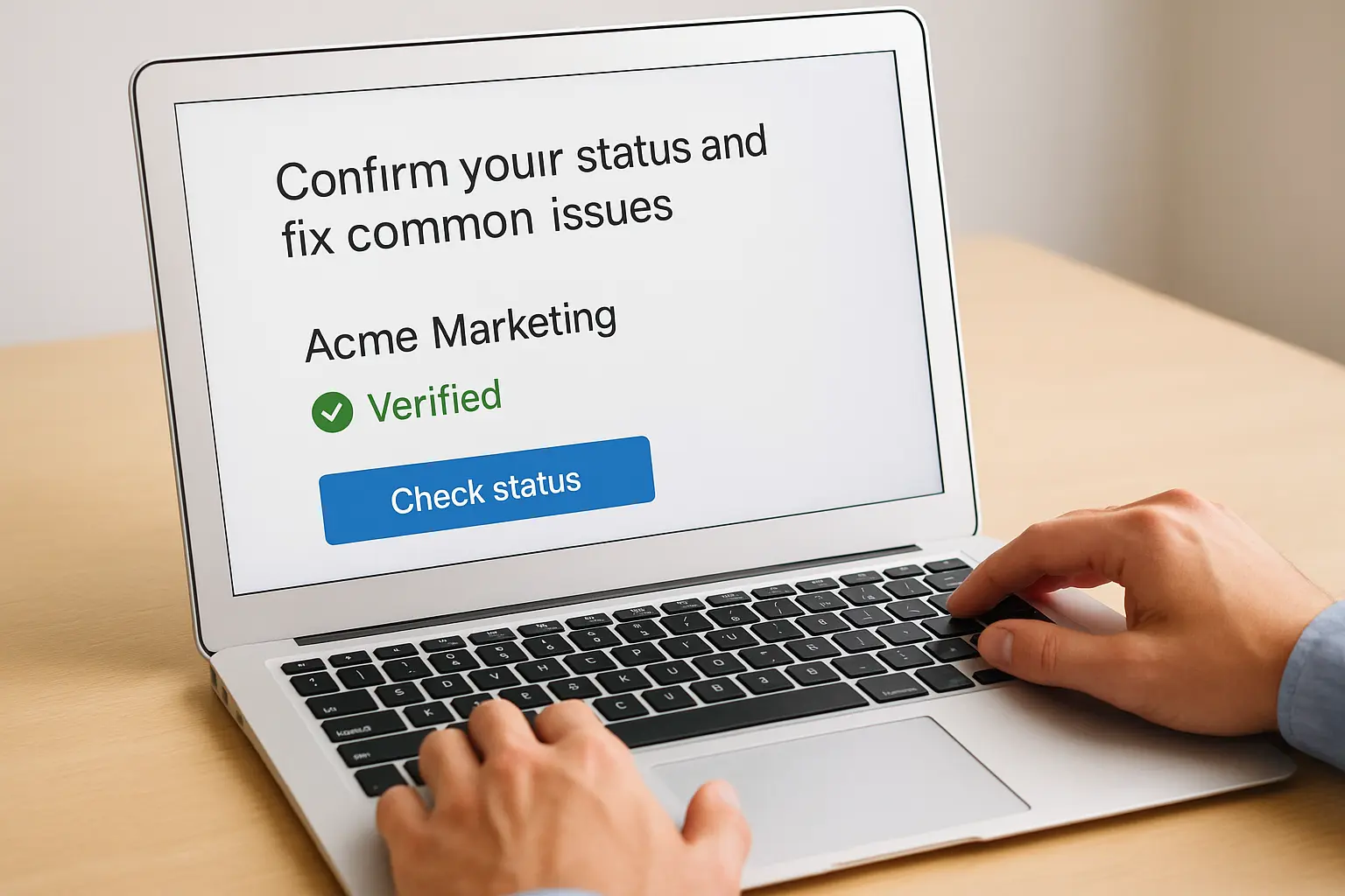 Step 4. Confirm your status and fix common issues