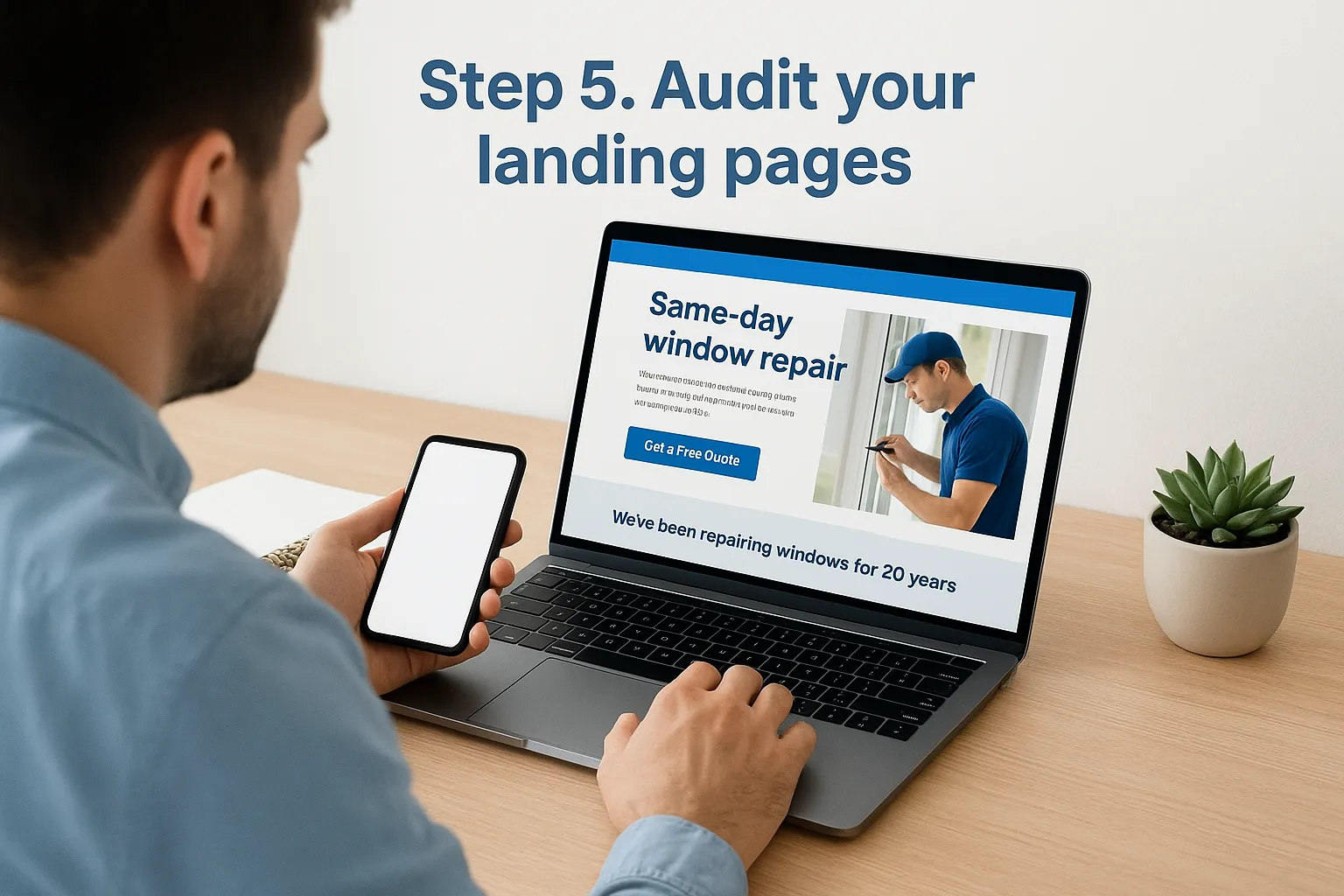Step 5. Audit your landing pages