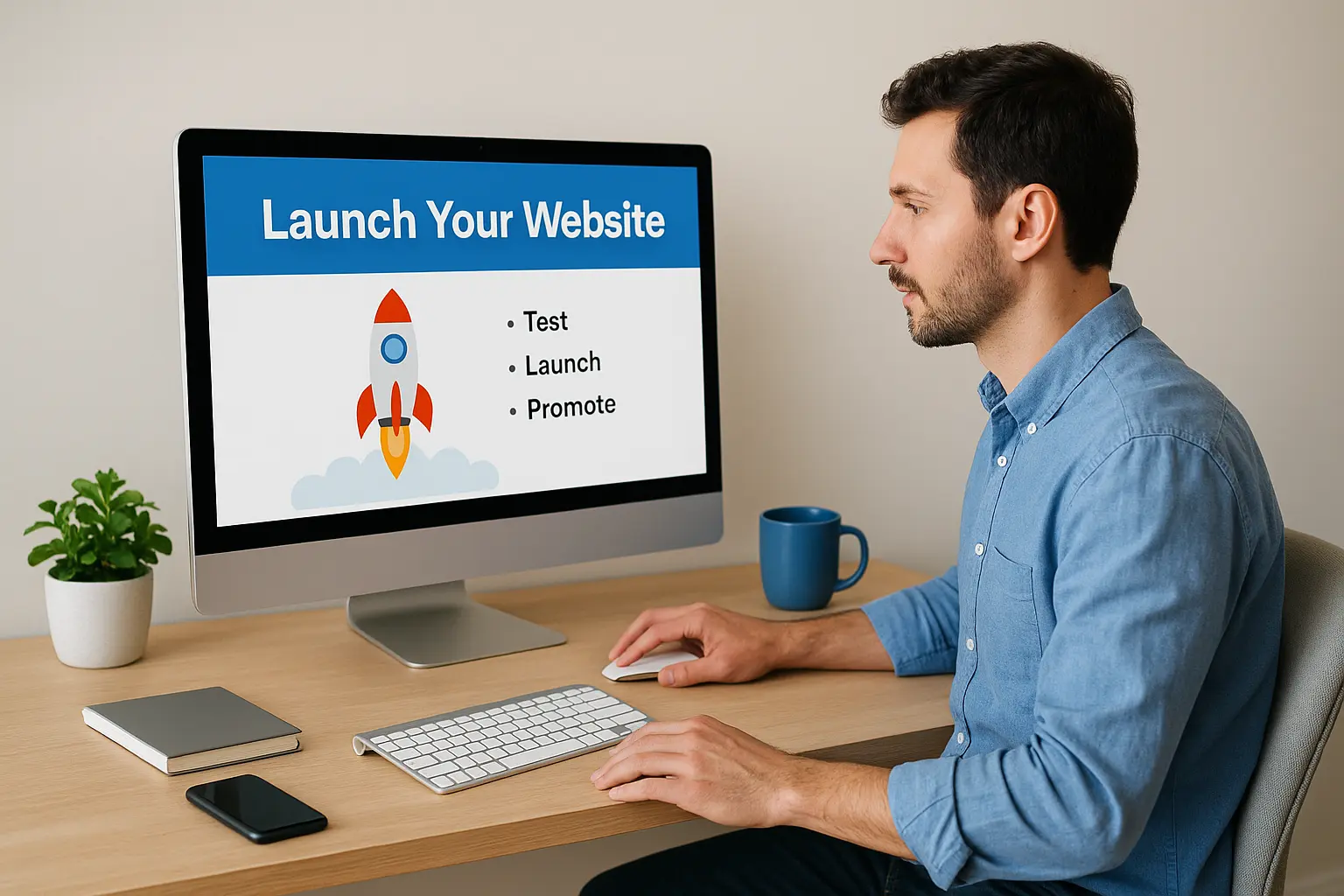Step 6. Test, launch, and promote your website