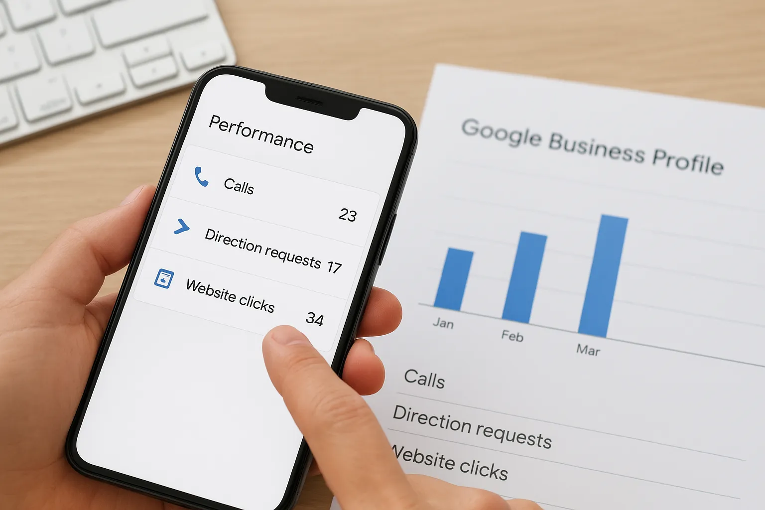 Track Google Business Profile actions