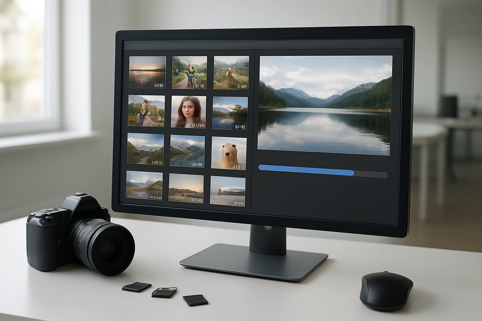 Optimized website images improving page loading speed