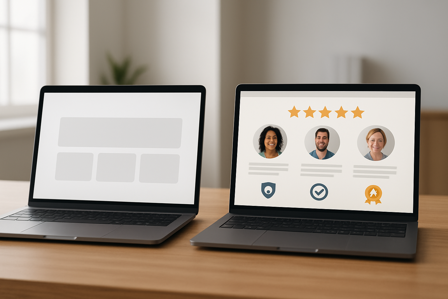 Missing trust signals and social proof lowering website conversions
