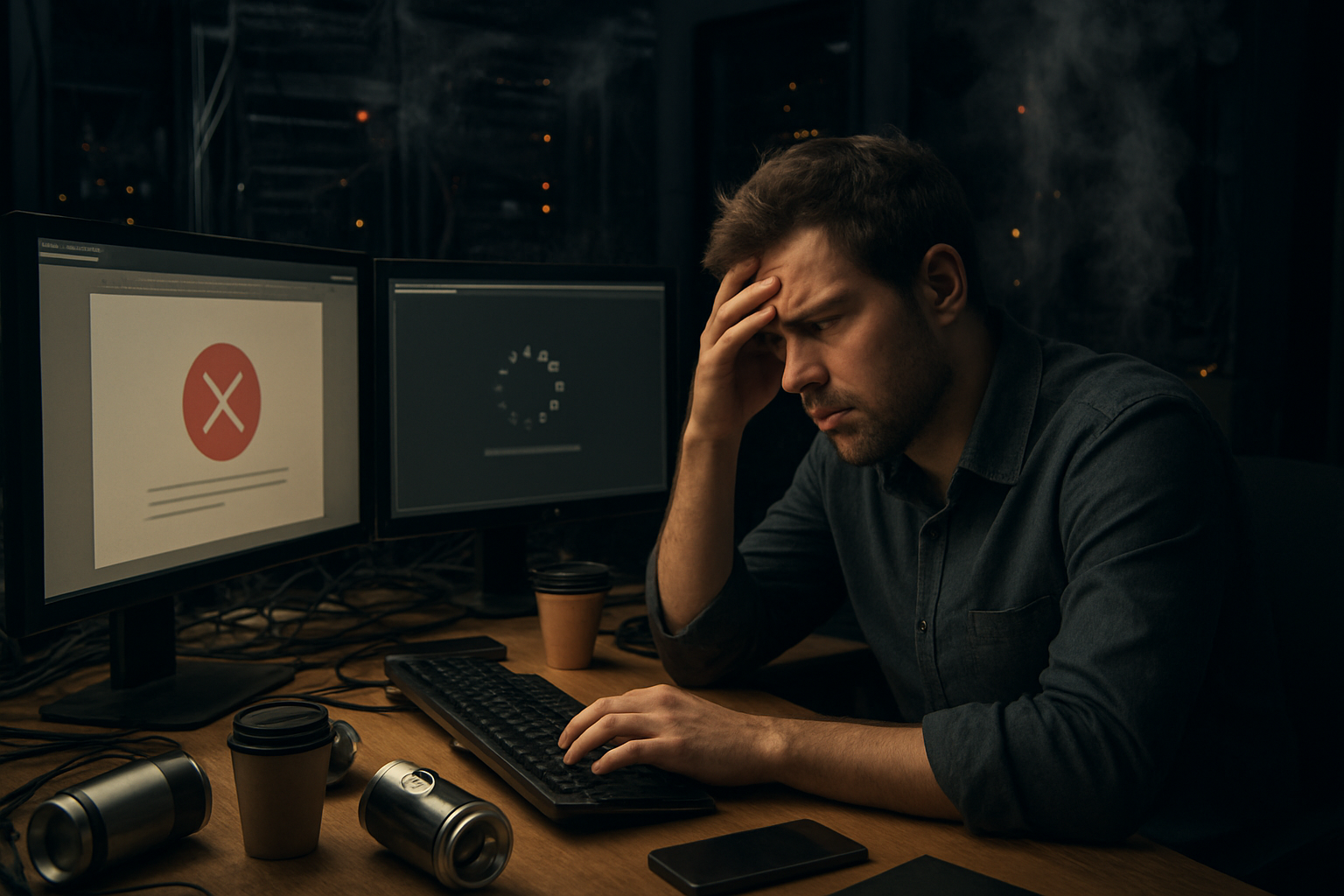 Technical website performance issues causing visitors to leave before converting